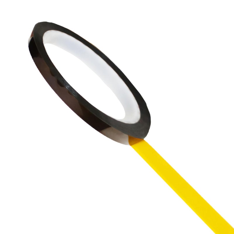 Tapes Master 3/8" x 36 Yds 1 Mil Polyimide High Temperature Heat Resistant Tape with Silicone Adhesive, No Residue - Image 1
